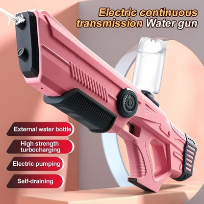 Electric Automatic Water Storage Gun Toys Portable Children Summer Beach Outdoor Fight Fantasy Spray Gun Toys Boy Kid Adult Game ALPENZO