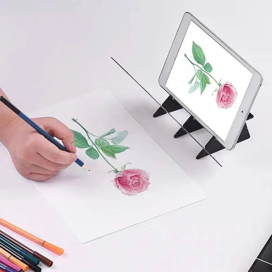 Portable Optical Drawing Copying Board Imitation Tracing With Projection Screen Learning Tool Suitable For Mobile Tablet ALPENZO