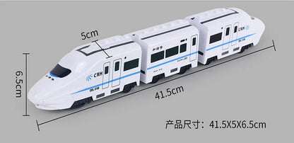 Kids DIY Simulation High Speed Railway Train Toy Car Electric Sound Light Model Train Educational Toys Boys Girls Gift Birthday ALPENZO