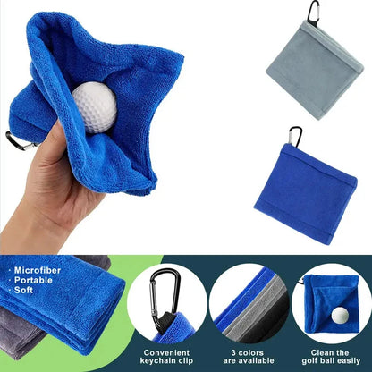 1 golf ball cleaning towel Microfiber scrub cleaning club wipe Ball towel Outdoor sports towel