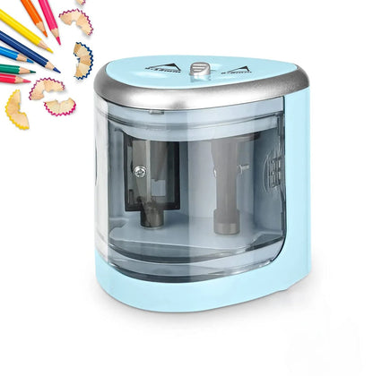 Tenwin New Two-hole Electric Automatic Pencil Sharpener Switch Pencil Sharpener Home Office School Supplies Stationery Art ALPENZO