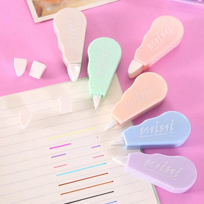 1 Set/6 Piece Cute Kawaii Macaron Correction Tape Altered Tools School Office Corrector Stationery Kids Sweet Novelty Supplies ALPENZO