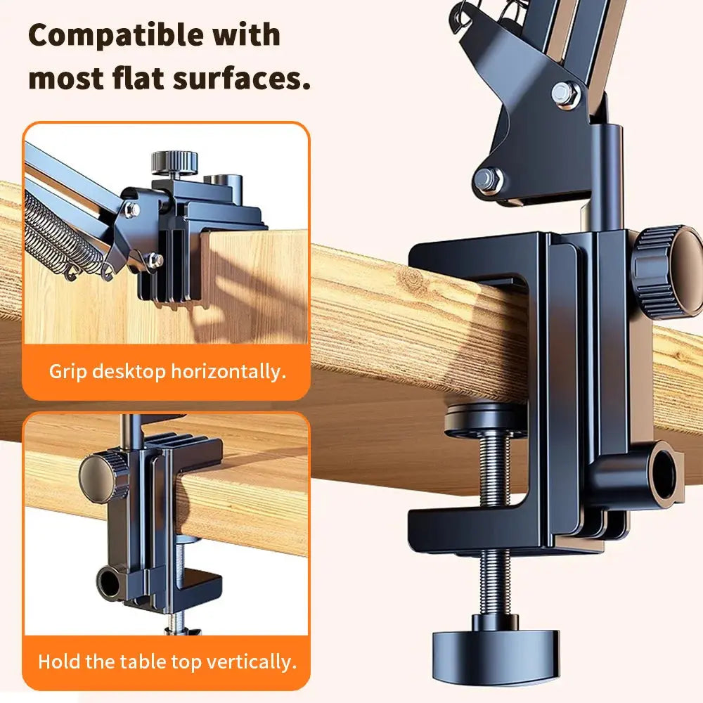 Tablet Holder for Bed with 90cm Metal Arm 360° Rotating Bed Tablet Mount Stand For iPad Stand 4.5~11 Inch Phone Tablet Bracket - ALPENZO