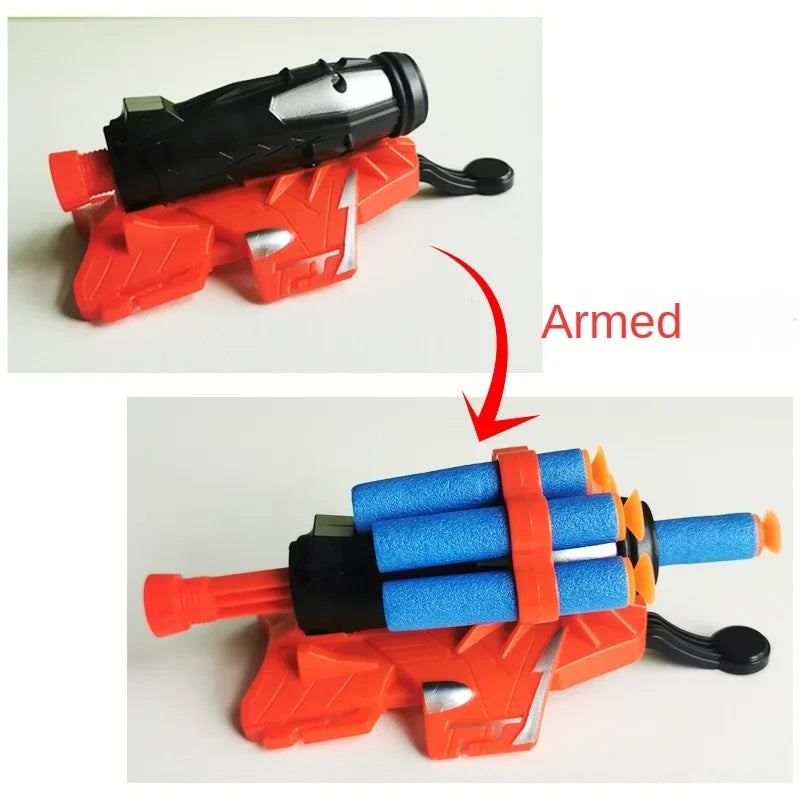 Soft Bullets Launcher Spray Wrist With Gloves Launching Soft Bomb Toy Gun Outdoor Games Toys ALPENZO