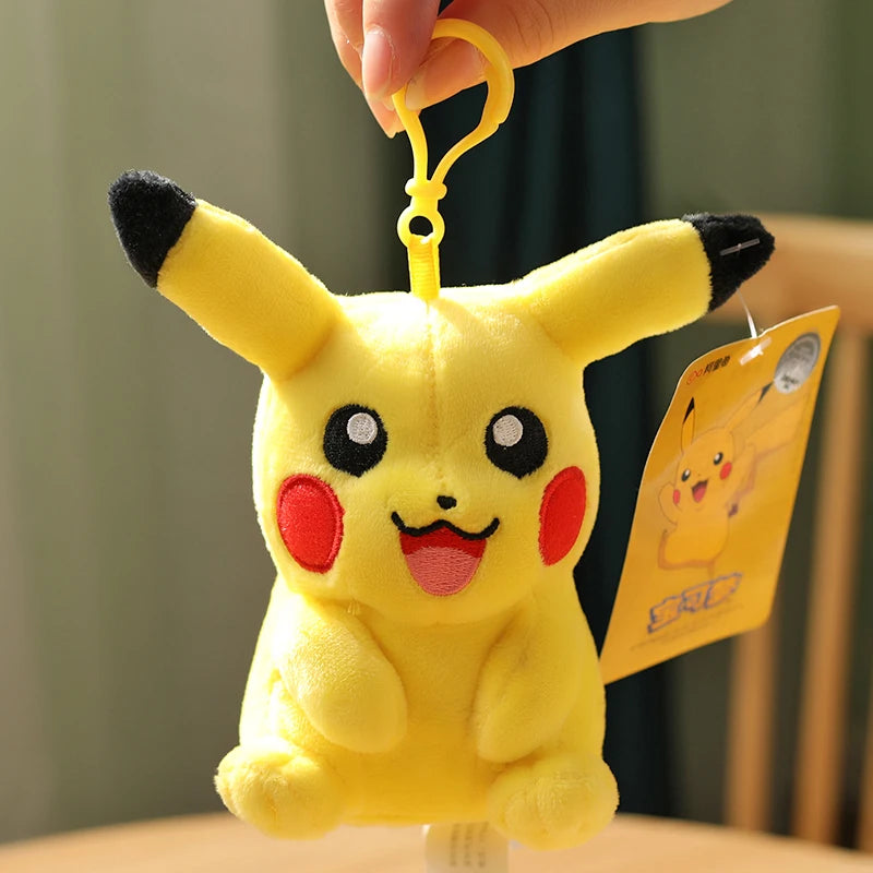 Clearance_Original Pokemon Plush Keychain Cartoon Toys Pikachu Charmander Psyduck Squirtle Snorlax Wobbuffet Doll Kids Kawai Toy ALPENZO