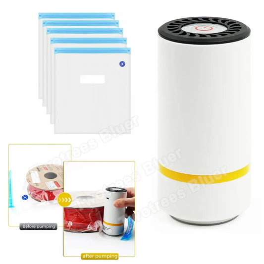 USB Rechargeable Electric Air Pump Vacuum Automatic Compressed Bag Electric Pump For 3D Printer Filament Vacuum Bag Keep Dry - ALPENZO