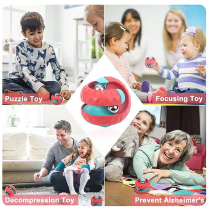 Orbit Ball Toy, Fidget Cubes Top Spinning Toy, as Stress Relief Gifts & Creative Decompression Toys, Puzzle Games for Kids ALPENZO