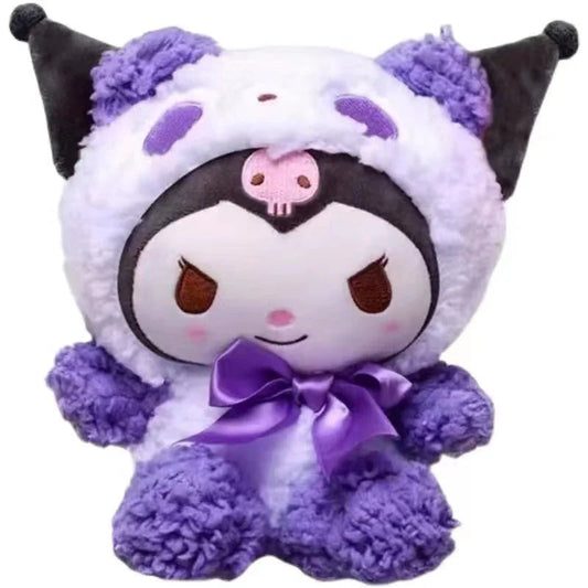 Sanrio 25Cm Anime Sanriod Toys Kawaii Kuromi  Cinnamorol Plush Soft Stuffed Animals Doll Plushie Pillow Children's Toys Gifts ALPENZO