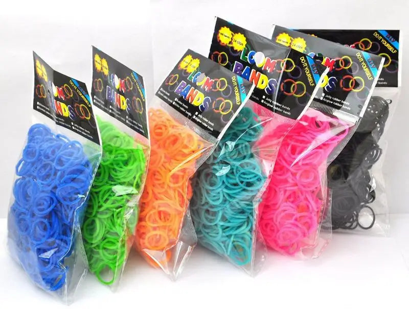 Pantone Color Western European Style Rubber Band Rainbow Knitting Machine Bracelets Loom Bands Arts & Crafts, DIY Toys ALPENZO
