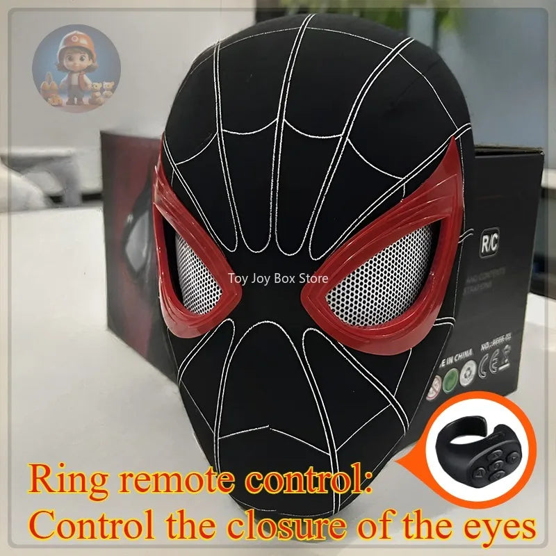 New Spider-man:no Way Home Spider Man Mask Luxury Helmet Rechargeable Remote Eyes Movable Mask Cosplay Decoration Gift Toys ALPENZO