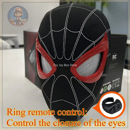 New Spider-man:no Way Home Spider Man Mask Luxury Helmet Rechargeable Remote Eyes Movable Mask Cosplay Decoration Gift Toys ALPENZO