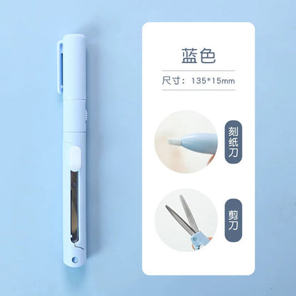 Mini Colorful Folding Scissors , Hand Tent Cutting, Mini Engraving Knife, Scissors, Paper Trimming Utility Knife ALPENZO