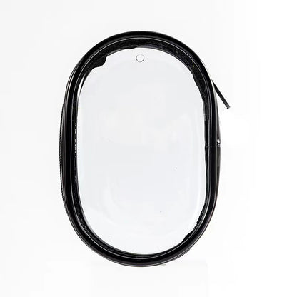 2pcs Multifunctional Clear Data Cable Storage Box Outdoor Travel Headset Storage Bag Data Cable Round Storage Bag