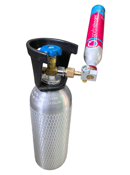 Soda Water CO2 Cylinder Adapter Carbonator Refill Fill Station for CO2 Tank Bottle Filling Replacement