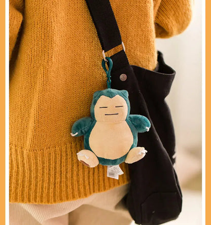 Clearance_Original Pokemon Plush Keychain Cartoon Toys Pikachu Charmander Psyduck Squirtle Snorlax Wobbuffet Doll Kids Kawai Toy ALPENZO