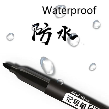 Permanent Marker Pen Drawing Markers Black Blue Red Waterproof Ink Sketch Pens Stationery Art School Supplies For Glass Metal ALPENZO