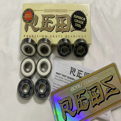 Skateboard Bearings 8 Pack Spacers & Washers Bundle 608 High Rotation Ceramic Bearin Precision Skateboard Bearings Roller Skates
