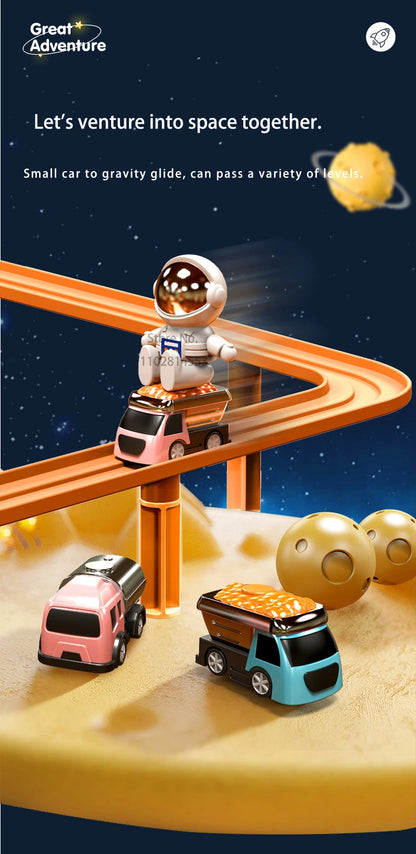 Racing Rail Car Model Space Aerospace Animals Educational Toys Children Train Track Adventure Brain Mechanical Interactive Game ALPENZO