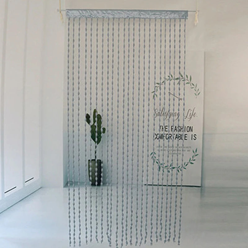 1*2M Beaded String Curtain Door Curtain Bead Thread Tassel Curtain Window Wall Panel Room Divider Doorway Home Wedding Acces - ALPENZO