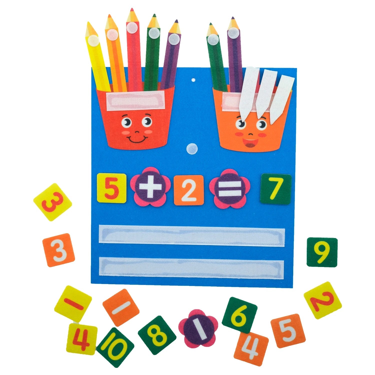 Kids Montessori Toys Felt Board Finger Numbers Counting Toy Learn Calculate Math Toy for Kids Kindergarten Learning Activities ALPENZO