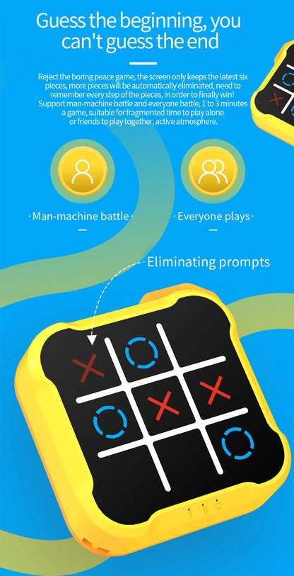 Puzzle Tic-tac-toe Board Game Parent-child Two-person Electronic Battle Console Nine Kung Checkerboard Interactive Toys