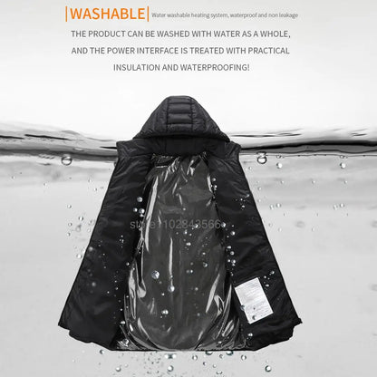 Heated Jacket 21 Areas /2 Areas Winter Men's Women's skiing Jacket USB Electric Heating Jacket Heated Vest Moto Thermal Clothes