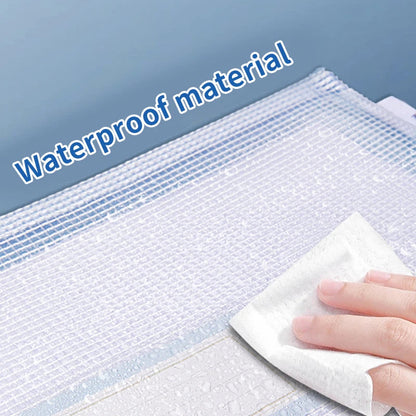 Zipper Mesh Bags A4/A5 Plastic Zipper Bags For Organizing Zipper Mesh Bags Waterproof Clear Travel Bags Office Supplies Document ALPENZO