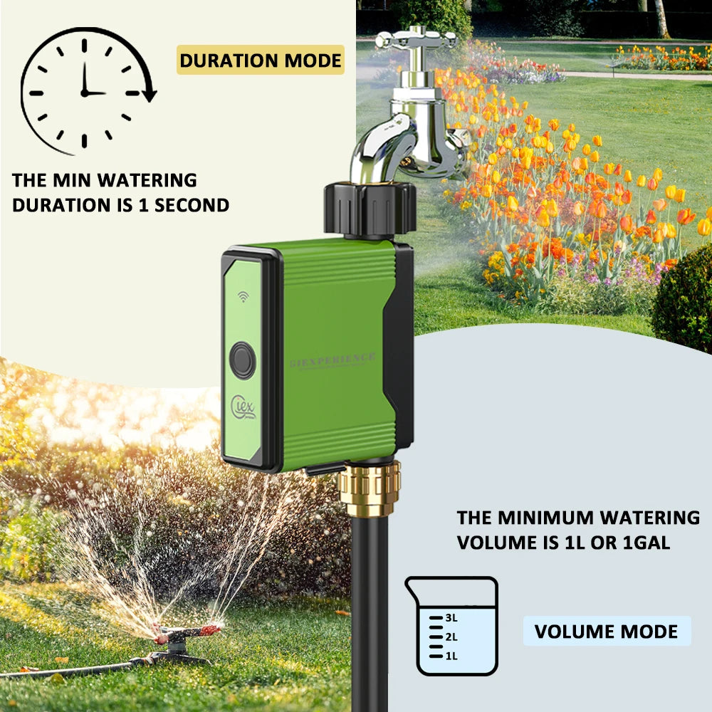 ZIGBEE WIFI Garden Watering Timer Smart Sprinkler Drip Irrigation System Built-in Water Flow Recorder Controller TUYA - ALPENZO
