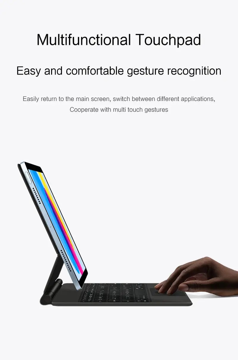Magic Keyboard for iPad Pro 11 12.9 Air 4 Air 5 for iPad 10th Generation Pro 12.9 6th 5th 4th 3rd Gen Smart Cover Magnetic Case - ALPENZO