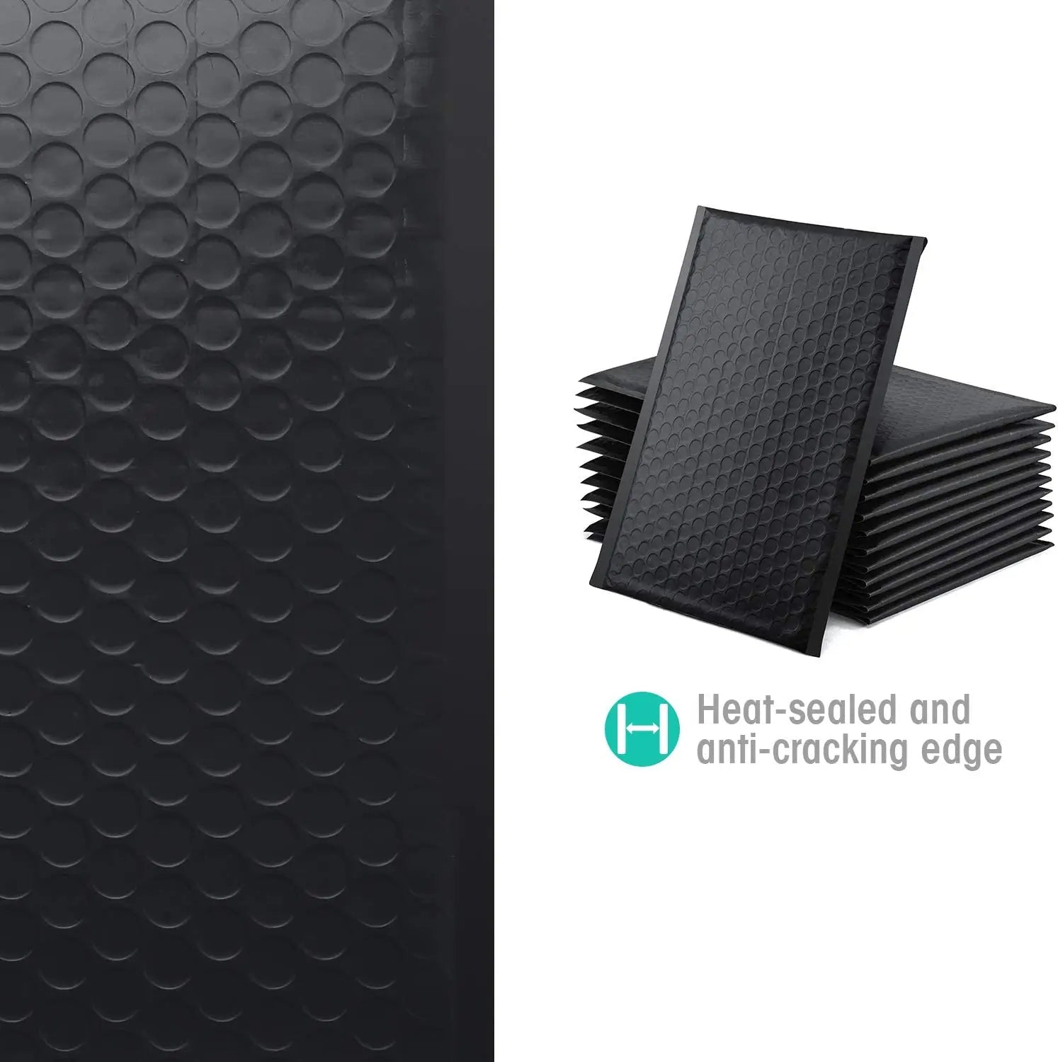 100 Pcs Black Bubble Packaging Envelope Mailing Envelopes Mailer Poly Green Envelope for Shipping Self Seal Bubble Bag Padding ALPENZO