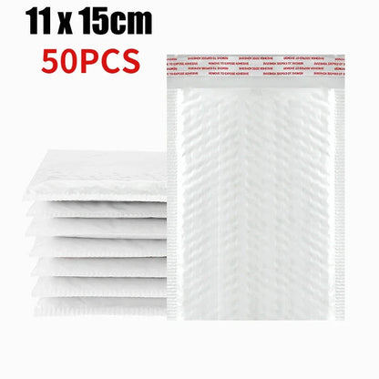 10-50Pcs Bubble Envelopes White Foam Shipping Bags Poly Bubble Mailers Pad Self Seal Packing Bags 11cm 15cm 23cm Wholesale ALPENZO