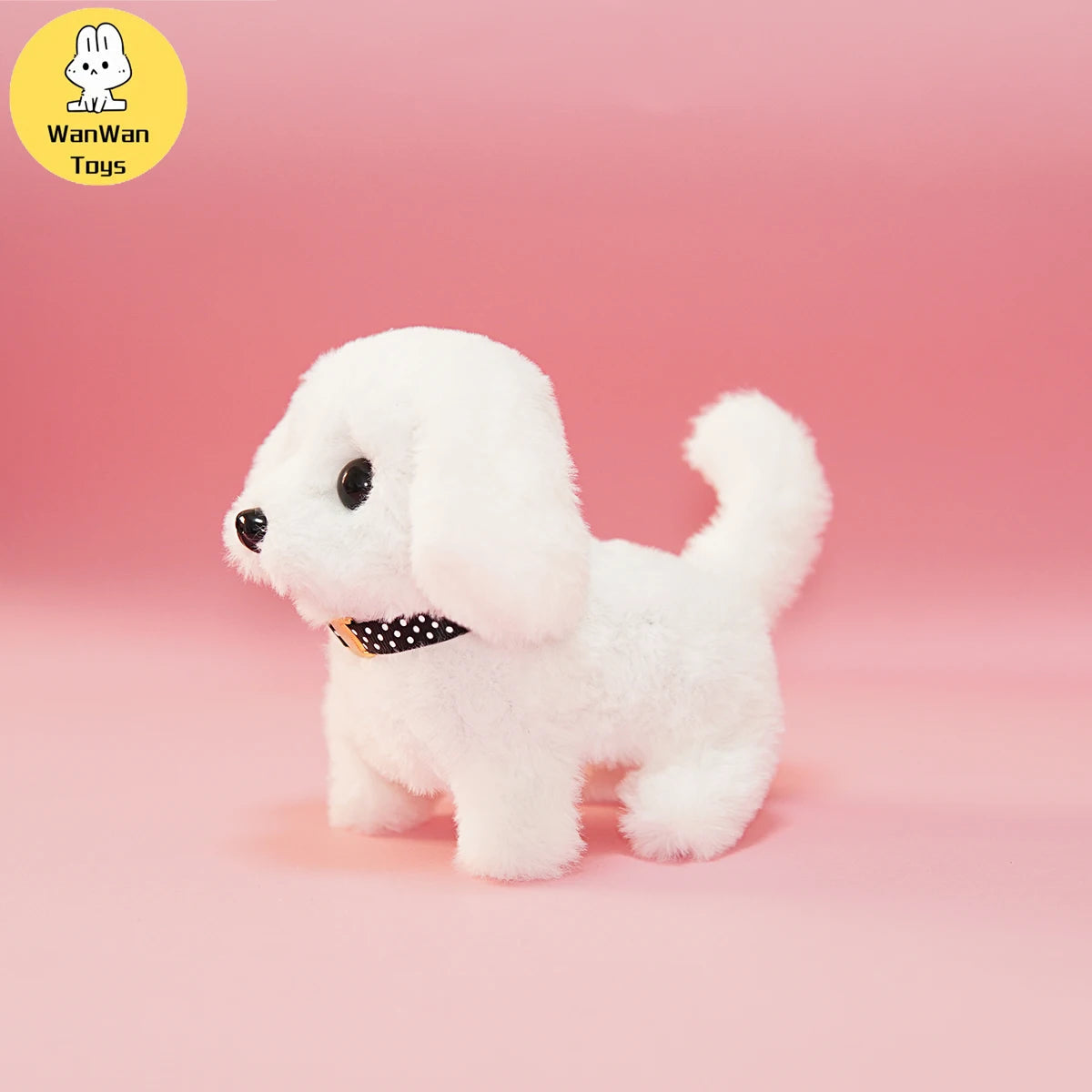 Plush Electric Puppy Simulation Pet Dog Can Walk Teddy Dog Golden Retriever Bichon Frize Dog Children Can Bark Run And Rock ALPENZO