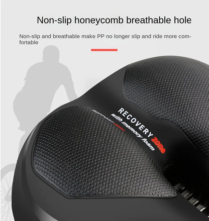 ESLNF Hollow Breathable Bicycle Saddle MTB Road Bike Saddle Shock Absorbing Comfortable Big Butt Bike Seat Bicycle  Accessories