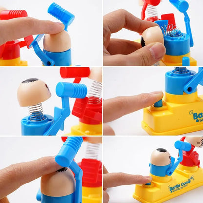 Mini Children's Head Knocking Little Man Fighting Red and Blue Attack and Defense Twin Parent Child Finger Fighting Game Machine ALPENZO