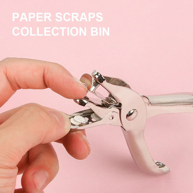 Single Hole Puncher Capacity 6mm Diameter Hole Puncher Hand Paper Cutter Paper for Scrapbooking Tool Home Office School Supplies ALPENZO