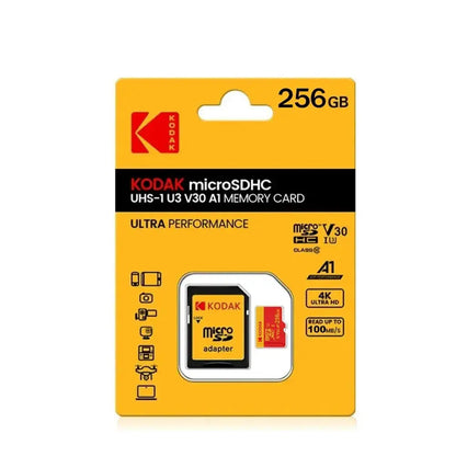 KODAK MicroSD Card Memory Card 32GB 64GB Special For Driving Recorder 128GB 4K High Speed Flash Memory TF Flash Cards for Camera - ALPENZO