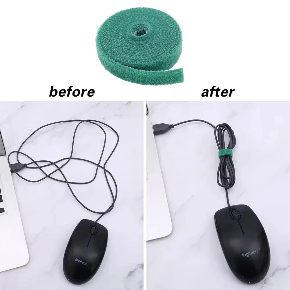 5M Nylon Plant Bandage Tie Reusable Plant Hook Loop Ties Green Fastener Tape Bamboo Cane Wrap Support Home Garden Accessories - ALPENZO