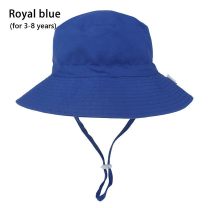 Outdoor Beach Hat Summer Baby Sun Hat for Girls Boys Kids Bucket Cap 0-8 Years ALPENZO