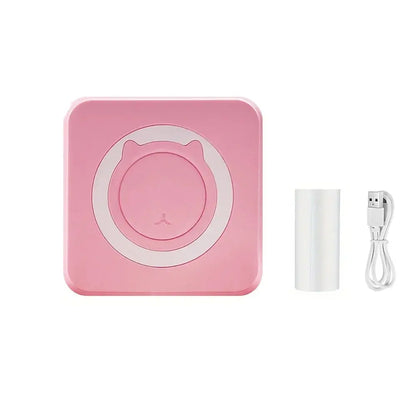 Portable Mini Thermal Printer Wirelessly BT 203dpi Photo Label Memo Wrong Question Printing With USB Cable Imprimante Portable - ALPENZO