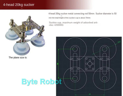 0.3/1/3/6/10/20kg Mechanical Arm Vacuum Pump Suction Cup with PWN Control Switch Sucker for Robot Arm  UNO R3 Programmable Robot ALPENZO