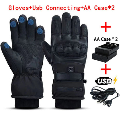 heated Tatical Glove Motorcycle Gloves Man Bicycle Supplies for You Automobiles and Motorcycles Bike Accessories Men's Cycling ALPENZO