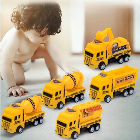 1 Pc Educational Cars Children Kid Pull Back Toy Warrior Engineering Vehicle Model Four Mini Cars ALPENZO