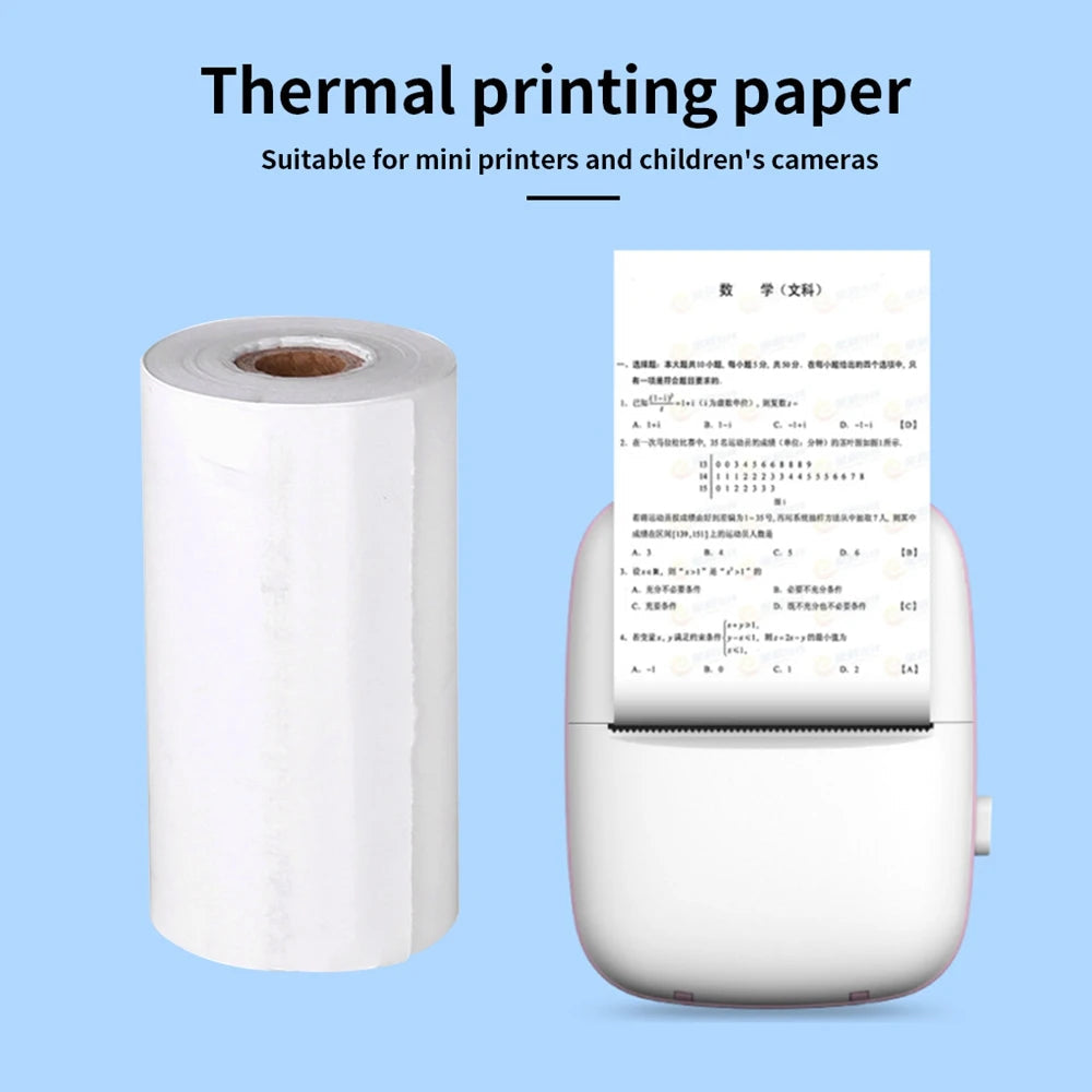 Thermal Paper MINI Printing Self-adhesive Label Sticker For Mini Printers Pose Machine Kid Camera Stickers 57mm Width Rolls ALPENZO