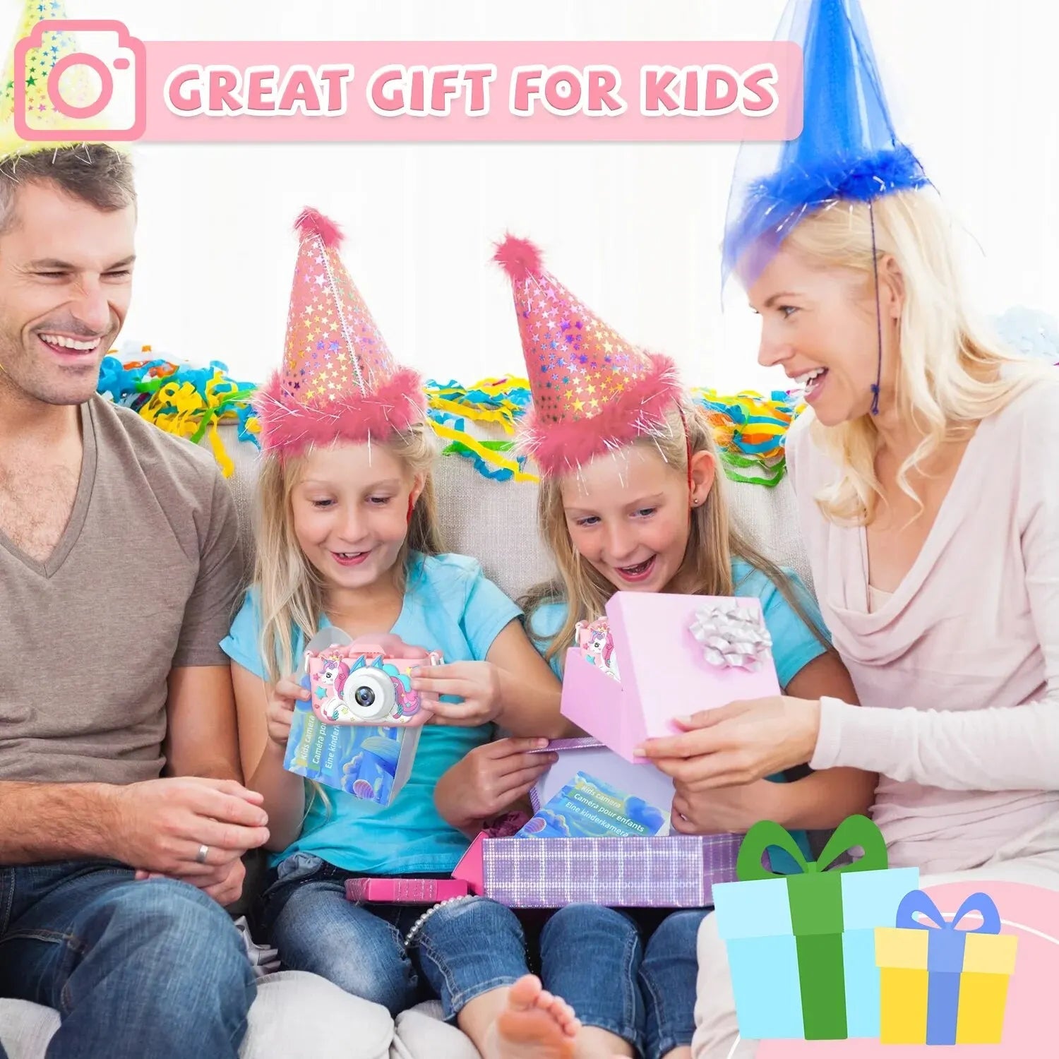 Children Camera 1080P HD Toddler Digital Video Camera 2.0-inch Kids Camera with Silicone Cases Toys for Christmas Birthday Gifts ALPENZO