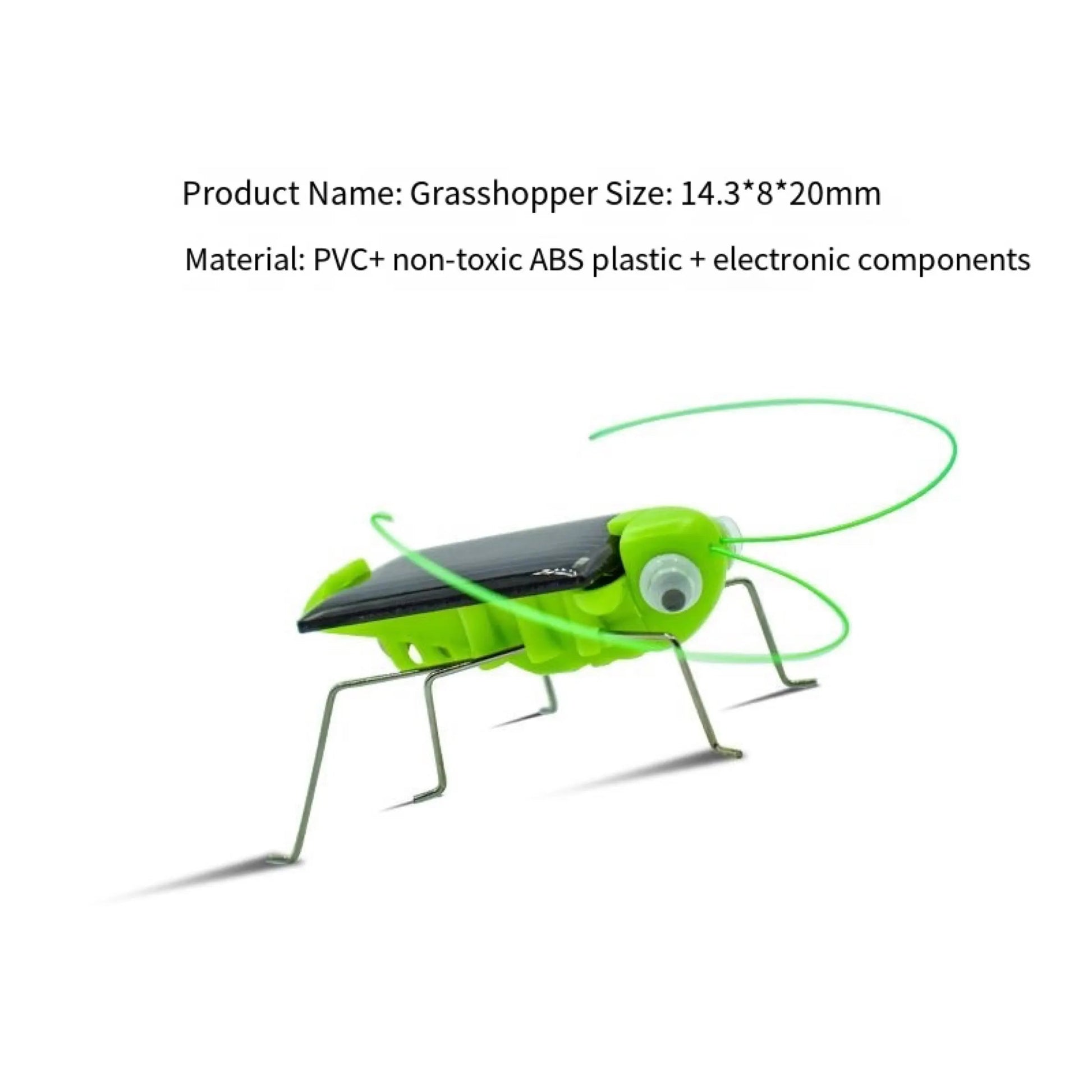 Solar Grasshopper Toy Puzzle Children Selected Gift Simulation Insect Gift Boys And Girls Science Education Funny Moving Toy Kid ALPENZO