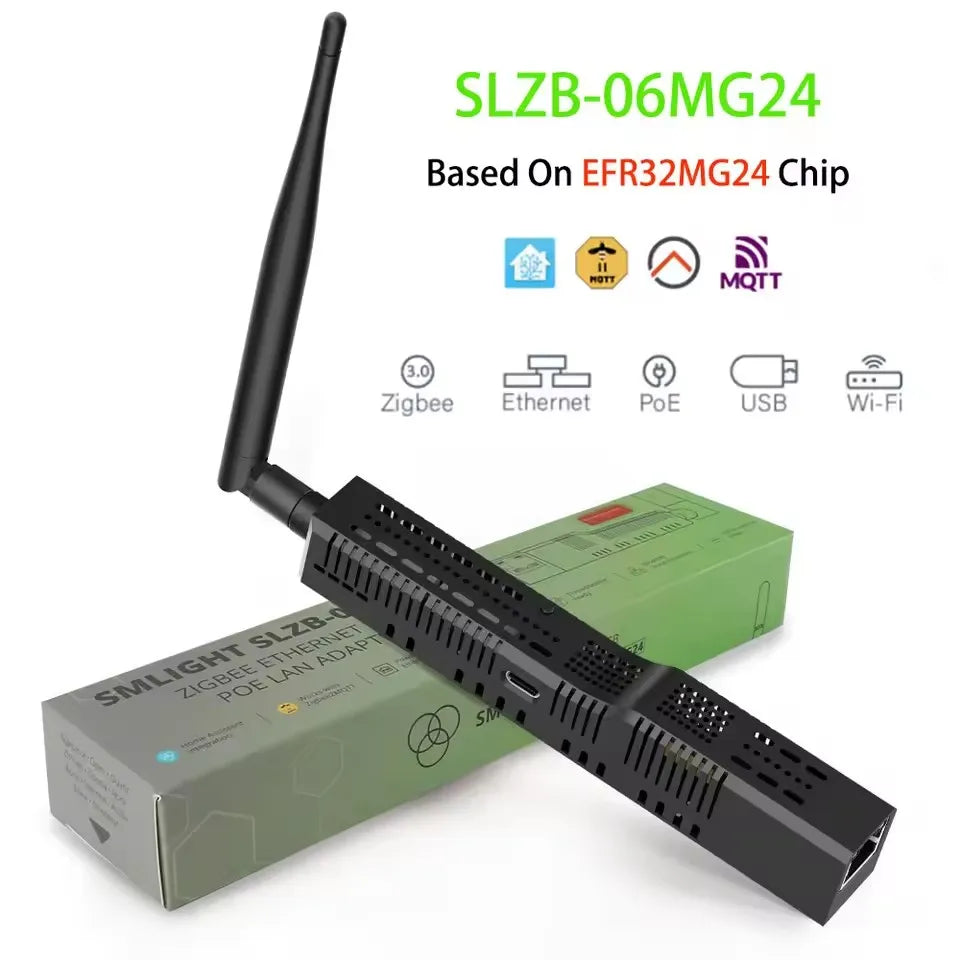 SMLIGHT SLZB-06 – A Zigbee 3.0 to Ethernet, USB, and WiFi adapter with PoE support, works with Zigbee2MQTT, ZHA,Home Assistant - ALPENZO