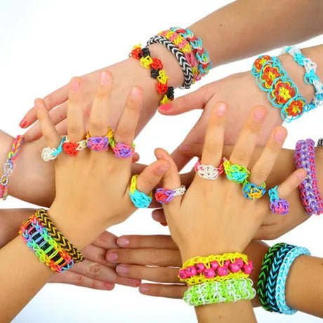 Pantone Color Western European Style Rubber Band Rainbow Knitting Machine Bracelets Loom Bands Arts & Crafts, DIY Toys ALPENZO