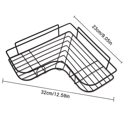 Iron Triangle Rack For Kitchen Bathroom Storage Rack Thickened Love Corner Rack Storage Rack Durable - ALPENZO