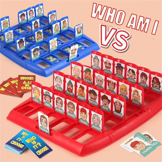 Guess Who I Am Puzzle Game Two Person Interactive Portable Tray Puzzle Board Game Suitable for Children ALPENZO