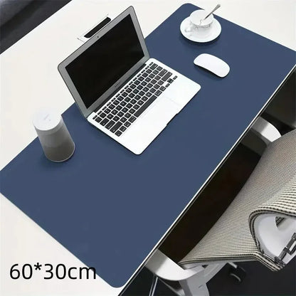 1 Pcs Large Size 60*30mm Office Desk Protector Mat PU Leather Waterproof Mouse Pad Desktop Keyboard Desk Pad Gaming Mousepad ALPENZO